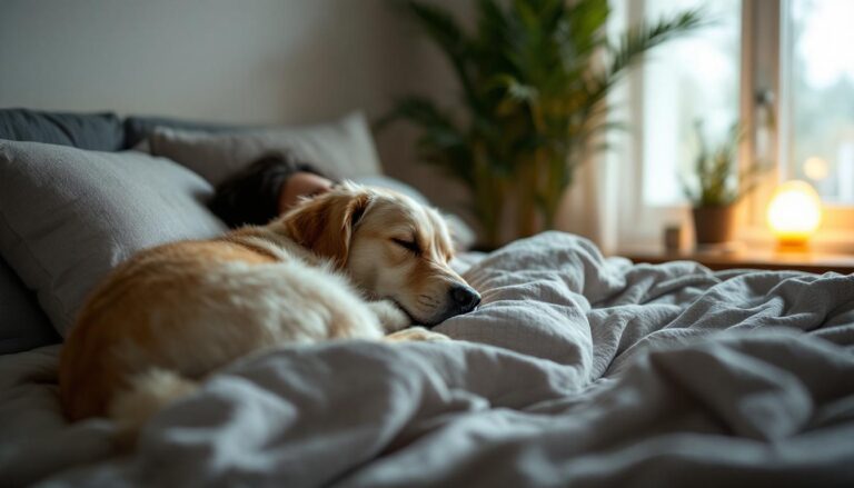 ontdek waarom honden volgens gedragsexperts graag dicht bij het hoofd van hun baasje slapen en wat dit zegt over hun band en gedrag.